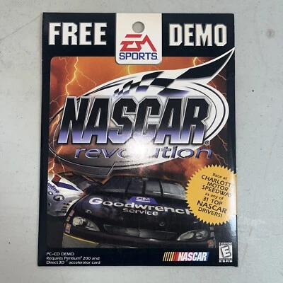Nascar Revolution EA Sports Free Demo Racing Game PC 1999 Vintage Rare  - Image 1 of 4