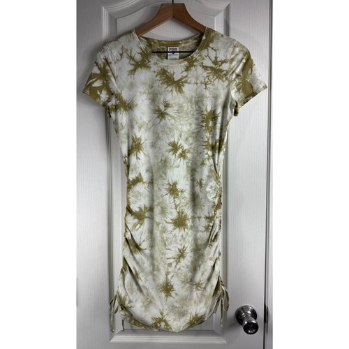 UNDERCOVER ROSA Victoria's Secret Mini T Shirt Abito Verde Tie Dye Donna S