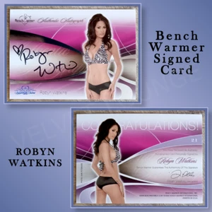2008 Benchwarmer Authentic Signed Card / ROBYN WATKINS - Picture 1 of 1