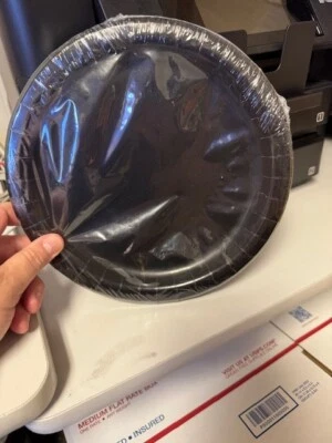 Black Velvet 24ct. Paper Dinner Plates 8-3/4" Party Supply Tableware New!!! - Image 1 of 2