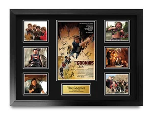 Goonies Signed Large A2 Framed Printed Autograph Memorabilia Gift - Picture 1 of 7
