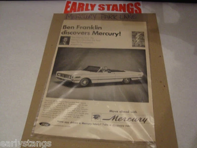 Mercury Parklane 1967 convertible Merodeador fabricación original anuncio de ventas Foto 1 de 4