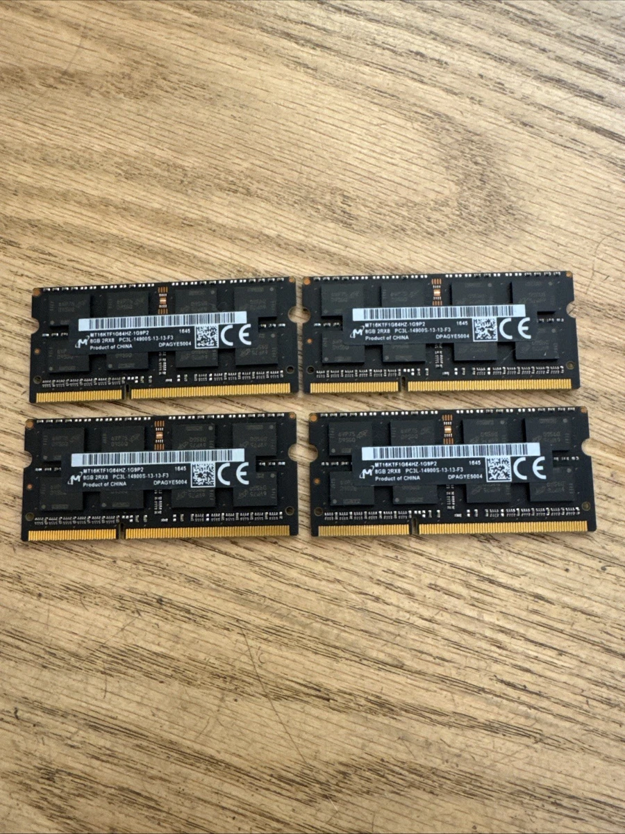 A-Tech 32GB DDR3L Laptop RAM Kit - 4x8GB 1866MHz SODIMM Memory Upgrade For Notebooks & AIO Computers