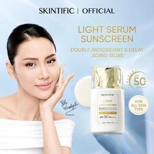 SKINTIFIC Siero Leggero Protezione Solare SPF50 PA++++ Doppio Antiossidante Vitamina C 25ml - Foto 1 di 5