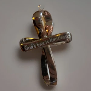 Hallmark God's Love Is Limitless Cross With Heart Ornament Keepsake 2019 EPOC - Bild 1 von 3