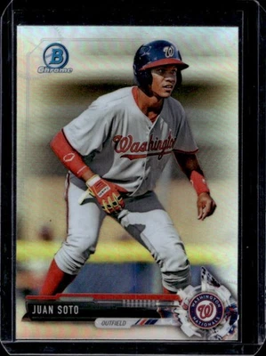 Bowman Draft Juan Soto Chrome Prospect Refractor 2017 #BDC-162 Nationals Foto 1 de 2