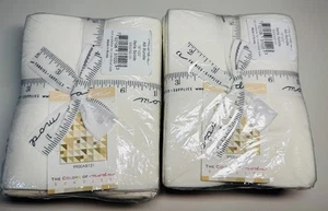 Light Neutrals FQ bundle -12 pcs by Moda Bella Solids 9900AB131 Quilt Sew Fabric - Picture 1 of 2