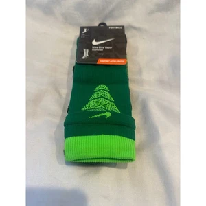 Nike Elite Vapor Crew Fußballsocken LARGE (Herren 8-12) schwarz/grün gestreift NEU - Bild 1 von 5