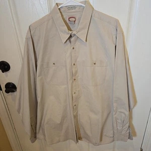 Vintage 80s Banana Republic Shirt Mens XL Khaki Button Up Safari Mill Valley - Picture 1 of 6
