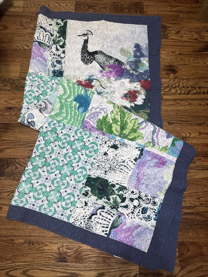 Edredón de ropa de cama Tracy Porter Poetic Wanderlust y sham estándar doble patchwork boho Foto 1 de 4