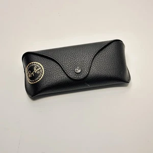 Ray Ban Eye Glasses/Sunglasses BLACK SNAP Case with GOLD Logo - - Picture 1 of 4