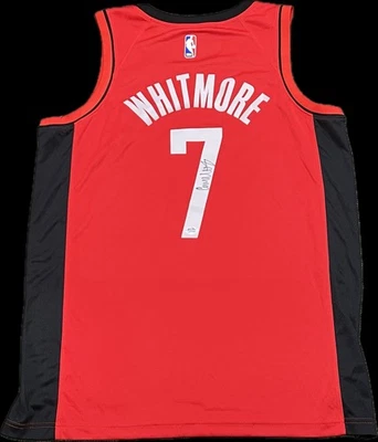 Cam Whitmore Signed Jersey PSA Houston Rockets Autographed - Image 1 of 2