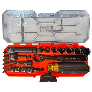 Klein Tools KNECT Impact Pass Through and Flip Socket Starter Set, 21-Piece NEW - Picture 1 of 20