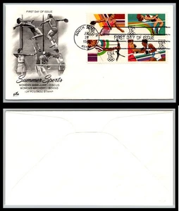 US FDC # 2048-2051 13c Summer Olympics  ArtCraft p1 L.cancel 1983, 9Q2421 - Picture 1 of 1