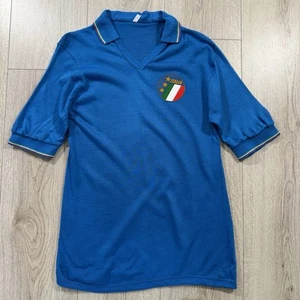 Vintage Italy Italia Football Polo Shirt Size S Small Women’s Blue Soccer - Picture 1 of 6