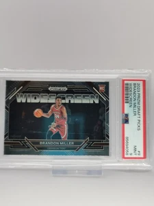 Brandon Miller 2023-24 Panini Prizm Draft Picks Widescreen Silver RC #9 PSA 9 - Bild 1 von 1