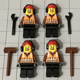 Lego City 60169 Cargo Terminal Lot Of 4 Minifigures E7 19