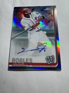 Victor Robles 2019 Topps Chrome Update Auto Refractor Nationals CUA-VR - Picture 1 of 5