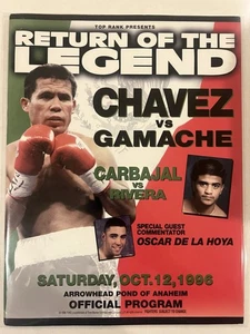 Julio Cesar Chavez vs Joey Gamache Boxing Program (1996) Anaheim, California - Picture 1 of 1