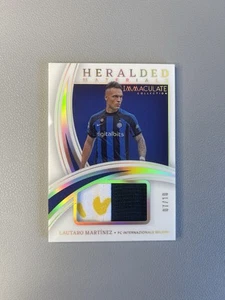 2022-23 Panini Immaculate Lautaro Martinez Heralded Materials Gold #/10 Worn! - Picture 1 of 4