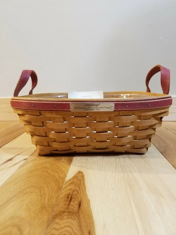 Longaberger Christmas Collection Silver Bells Basket w/Liner, Protector NEW Cover