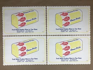 Vintage Omar Bakeries, Inc. Bread Advertising Paper Placemats (Set of 4) 1950's - Picture 1 of 8
