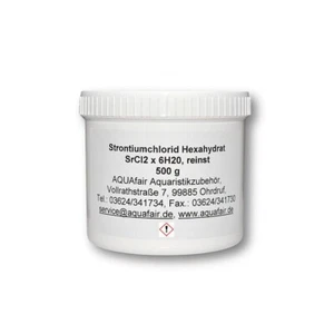 Strontiumchlorid-Hexahydrat Reinst Strontium Meerwasser Riffaquarium 500 g Dose - Bild 1 von 5