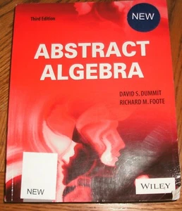ABSTRACT ALGEBRA, Dummit, Foote, 3RD edition, international Ed. - Picture 1 of 3