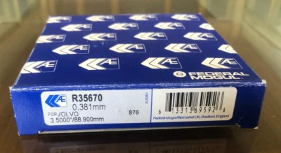 2 Cyl.X PISTON RING R35670 88.90MM 0.381 AE FOR VOLVO 242 GL Saloon OE 275344 - Image 1 of 4