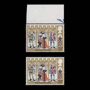 Great Britain 1973 (Variety) 3½p Christmas missing salmon-pink, PVAD - Picture 1 of 1