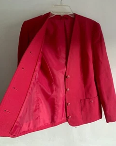 VINTAGE THE BOND STREET COLLECTION LONG SLEEVES PINK JACKET BLAZER SZ:12 OFFICE - Picture 1 of 18