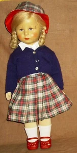 Käthe Kruse Puppe-48cm-unbespielt-80iger Jahre-sehr guter Zustand - Bild 1 von 13