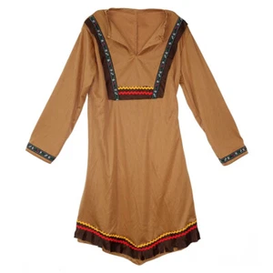 INDINARIN KOSTÜM KINDER Karneval Fasching Indianer Kleid Häuptling Mädchen Party - Bild 1 von 3