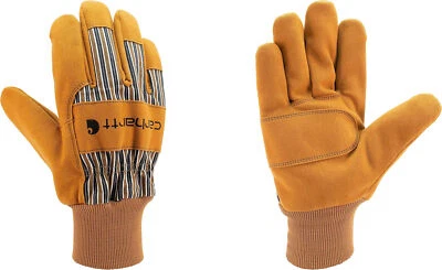 Guantes de trabajo Carhartt de gamuza sintética con puño tejido para hombre Foto 1 de 2