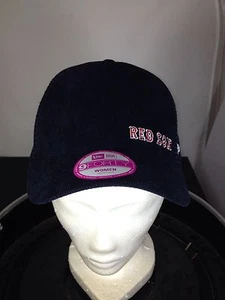 Boston Red Sox Women New Era 9FORTY Shortoroy Snapback Corduroy Snapback Hat Cap - Picture 1 of 6