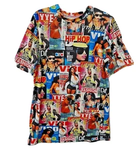 Unbranded Women’s Magazine Cover All Over Print T-Shirt Dress One Size - Picture 1 of 5
