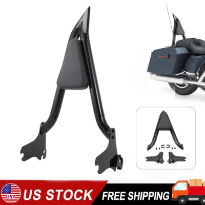 26inch Backrest Sissy Bar For Harley Touring Road Street Glide Electra 1997-2008 Foto 1 de 4