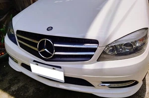 2008 09 10 for Mercedes C250 C280 C300 C350 W204 Grille Matte Black Pre-Facelift - Picture 1 of 4