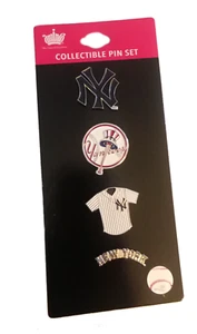 Yankees Pins 4 PIN SET New York Yankees Pins MLB Baseball NYY Collectors Pins - Picture 1 of 2