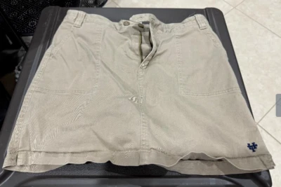 LANDS END Caqui Uniforme Escolar Falda Niñas 16 Emblema Escolar Ver Fotos Sin Manchas Foto 1 de 4