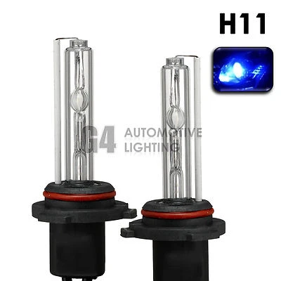 2X NEW HID XENON H11 Headlight/Fog Light HID Bulbs AC 35W 10000K Deep Blue - Image 1 of 4