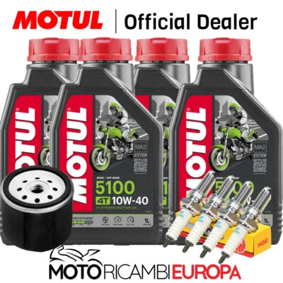 KIT TAGLIANDO HONDA VT 600 SHADOW 1996-1999 MOTUL 5100 FILTRO OLIO CANDELE