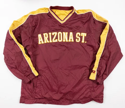 Arizona State University Jacket Adult XLarge Red Windbreaker Pullover College Cover