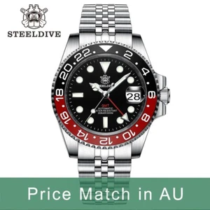 Steeldive SD1993, GMT, 'Coke', NH34, Sapphire, Lume, 300m Diver, Diving, BNIB - Picture 1 of 14