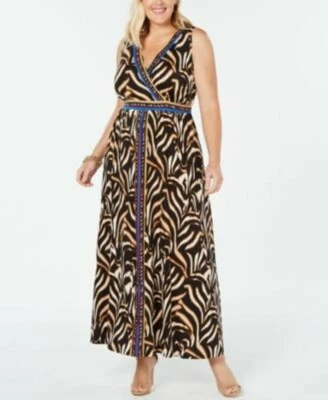 INC INTERNATIONAL CONCEPTS Animal Print Matte Jersey Maxi Dress 2X NWT$99 - Image 1 of 4