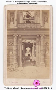 PARIS, PALAIS DES TUILERIES INCENDIÉ LORS DE LA COMMUNE DE 1871, CDV -P211 - Imagen 1 de 2