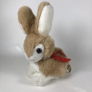 Wholesale Merchandisers Vintage Plush Mini Bunny Rabbit Brown White 5” Korea  - Picture 1 of 12