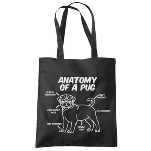 Bolso de Compras Anatomía Pug Dueño Pug Amante Regalo Divertido Mascota Pugs Perro Regalo - Imagen 1 de 11