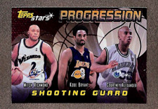 2000-01 Topps Stars #P4 Kobe Bryant / Mitch Richmond / Alexander Progression SP