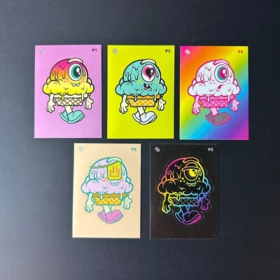 THE MINI MELTIES 2000  DIE CUT SICKER CARDS Garbage Pail Kids - Image 1 of 3